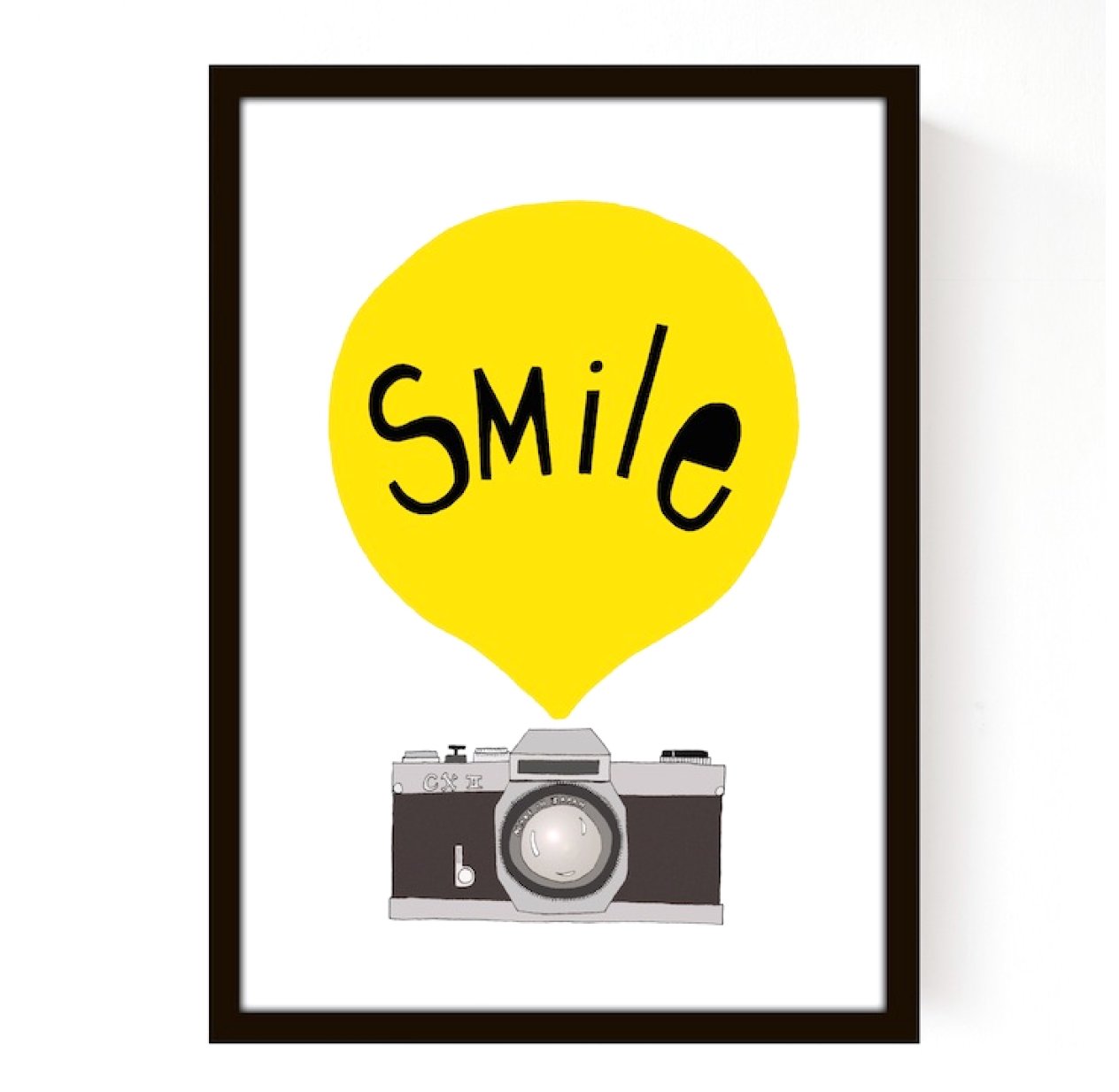 Affiche Smile Jaune
